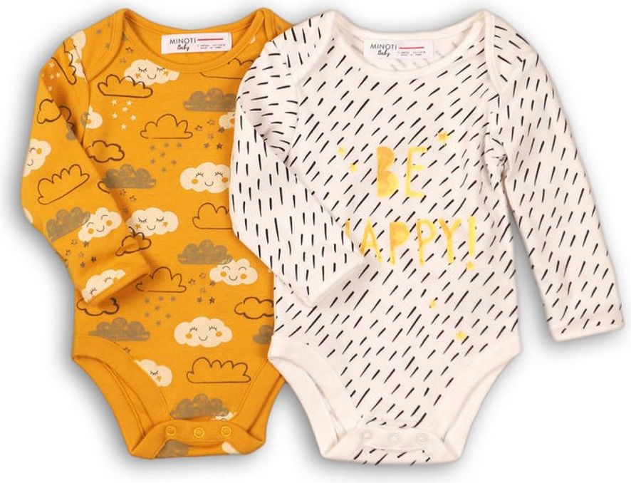 Minoti Body kojenecké 2pack, Minoti, CLOUD 9, kluk - 50 - obrázek 1