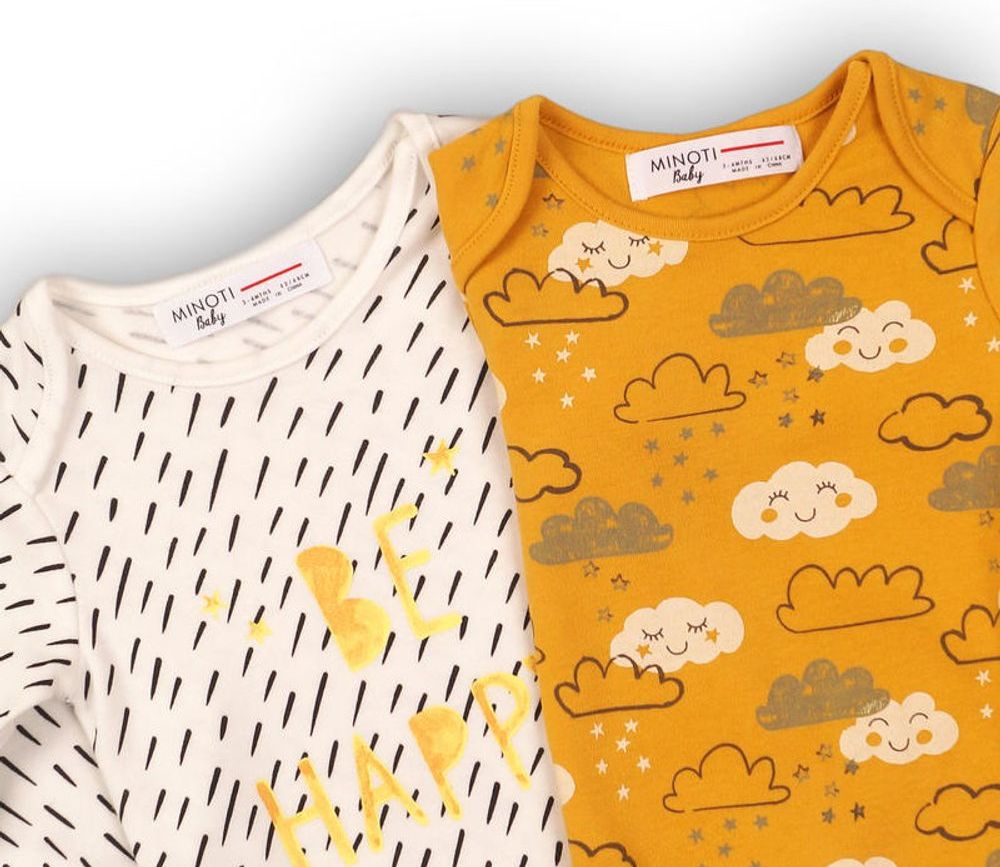 Minoti Body kojenecké 2pack, Minoti, CLOUD 9, kluk - 50 - obrázek 2