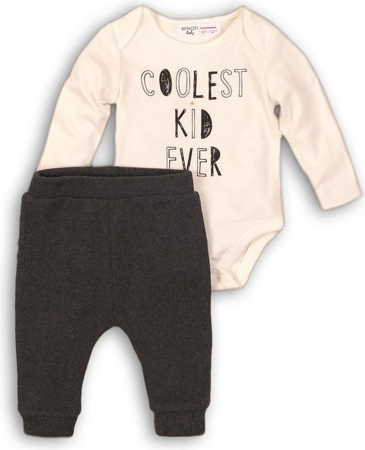 Minoti Kojenecký set, kabátek, tepláky a body, Minoti, CLOUD 4, černá - 68 - obrázek 2