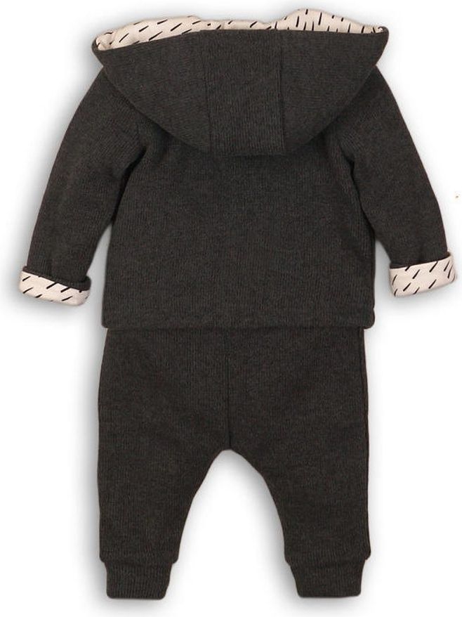 Minoti Kojenecký set, kabátek, tepláky a body, Minoti, CLOUD 4, černá - 68 - obrázek 3