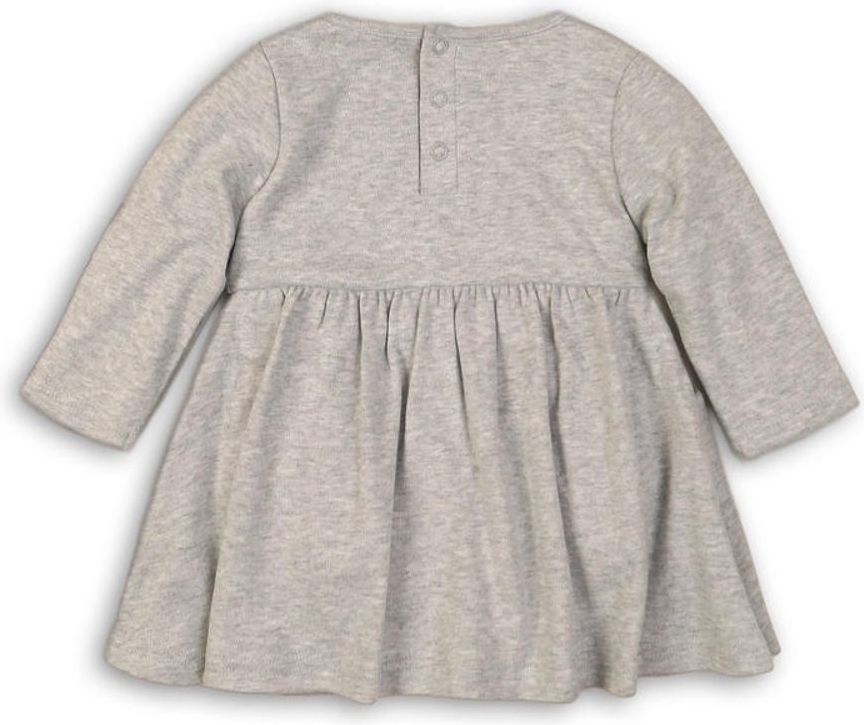 Minoti Šaty kojenecké s bodyčkem, Minoti, BUNNY 12, šedá - 74/80 - obrázek 3