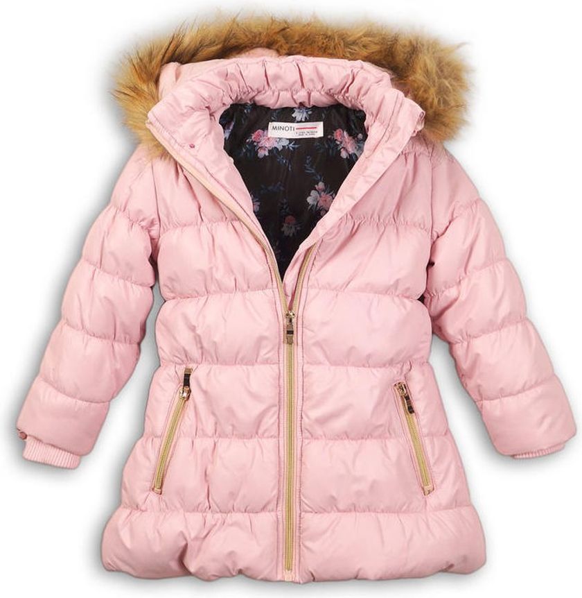Minoti Bunda dívčí zimní Puffa, Minoti, PETAL 2, růžová - 152/158 - obrázek 1