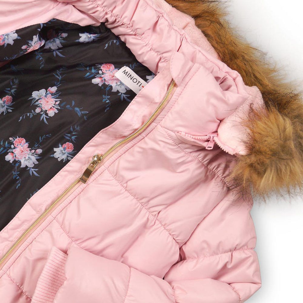 Minoti Bunda dívčí zimní Puffa, Minoti, PETAL 2, růžová - 152/158 - obrázek 2