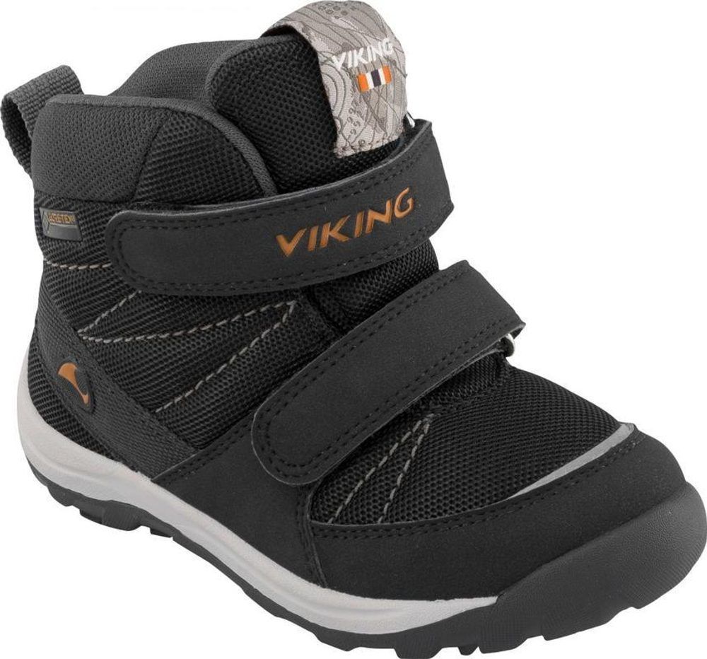 Viking dětská zimní obuv Rissa GTX, black/orange, Viking, 3-86040-231, černá - obrázek 1