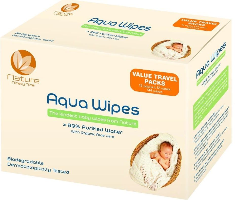 Aqua Wipes Vlhčené ubrousky - BOX 12x12 ks - obrázek 1