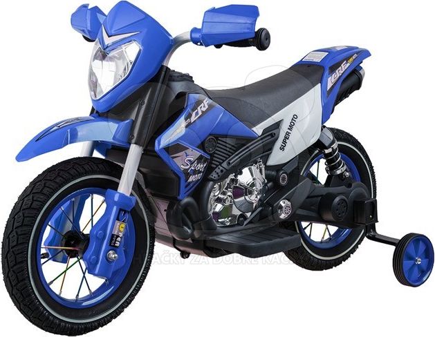 Ramiz elektrická motorka Cross s nafukovacími koly - červená - obrázek 13