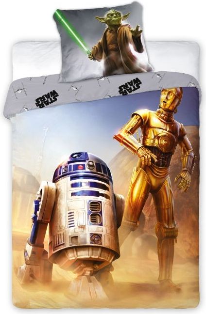 FARO Povlečení Star Wars R2-D2 Bavlna 140/200, 70/90 cm - obrázek 1