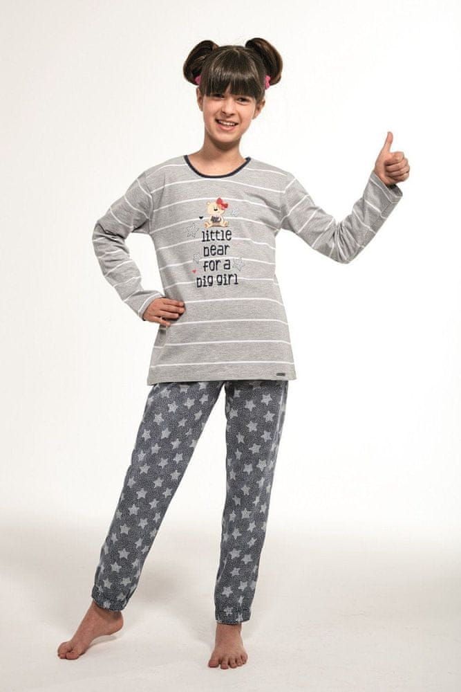 Cornette Dívčí pyžamo 974/112 Kids little bear melanž 110/116 - obrázek 1
