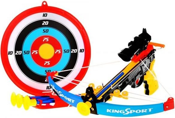 Kuše s laserovým zaměřovačem a terčem King Sport - obrázek 1