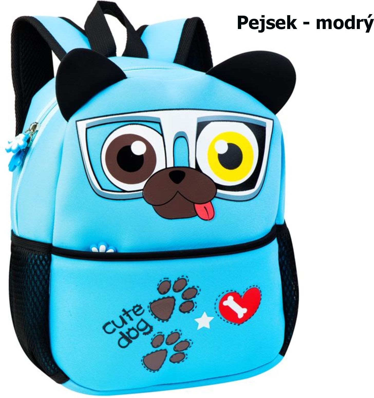 Dětský batoh SPOKEY Pejsek - modrý - obrázek 1