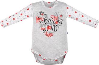 NEW BABY Kojenecké body New Baby LadyBird Šedá 80 (9-12m) - obrázek 1
