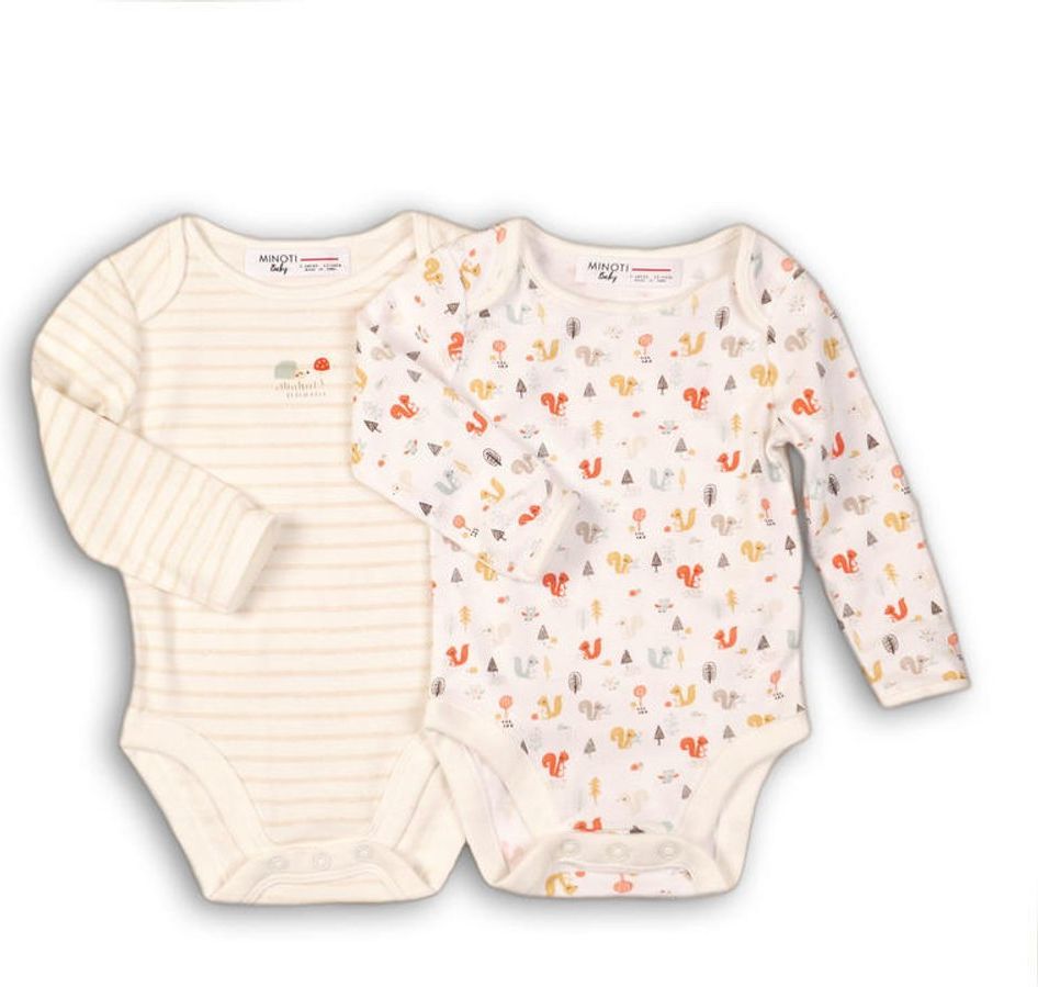 Minoti Body kojenecké 2pack, Minoti, TALE 2, bílá - 68 - obrázek 1