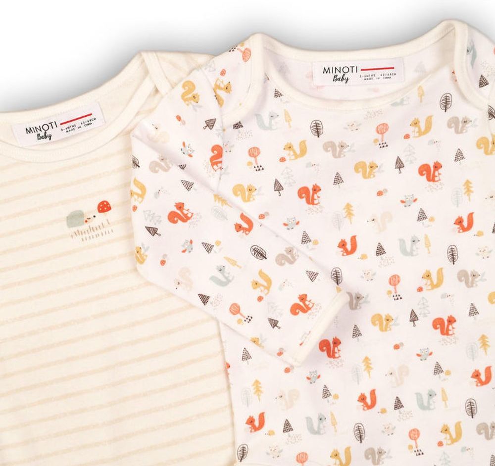 Minoti Body kojenecké 2pack, Minoti, TALE 2, bílá - 68 - obrázek 2
