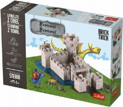 Trefl Stavějte z cihel Pevnost stavebnice Brick Trick v krabici 36x25x7cm - obrázek 1
