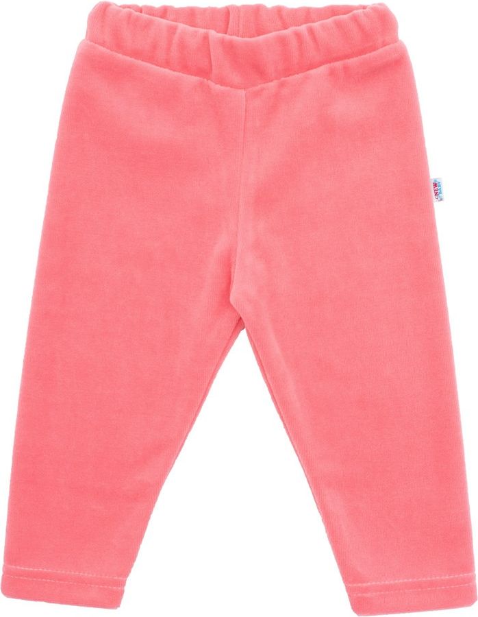 NEW BABY Kojenecké semiškové legíny New Baby For Girls Růžová 80 (9-12m) - obrázek 1
