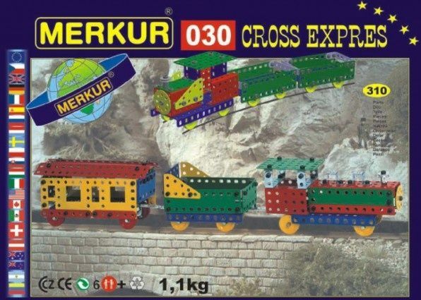 Merkur Stavebnice 030 Cross expres 10 modelů 310ks v krabici 36x27x3cm - obrázek 1