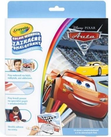 Crayola Albi Crayola Zázračné omalovánky Auta/Cars - obrázek 1