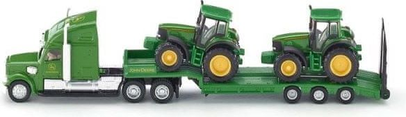 SIKU SIKU Farmer - Tahač s podvalníkem a traktory John Deere, měřítko 1:87 - obrázek 1