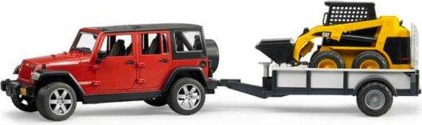 Bruder 2925 Jeep Wrangler s malým nakladačem CAT - obrázek 1