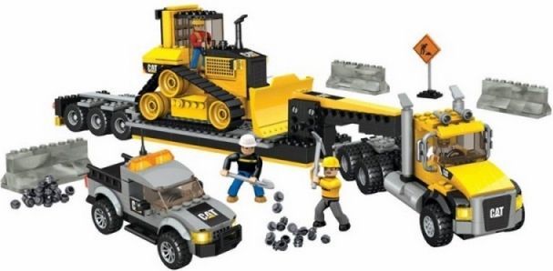 MEGA BLOKS - CAT - Stavební stroje s tahačem - obrázek 1