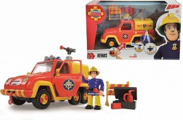 Simba Požárník Sam Hasičské auto Venuše 19 cm s figurkou - obrázek 1