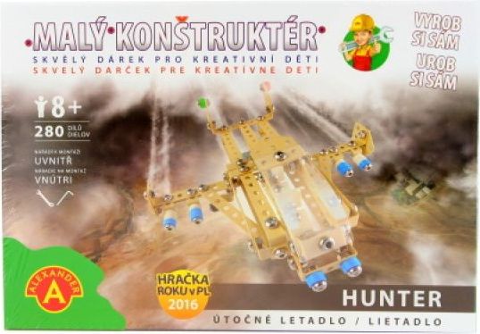 Lamps Malý konstruktér - HUNTER ÚTOČNÝ LETOUN 280 dílků - obrázek 1