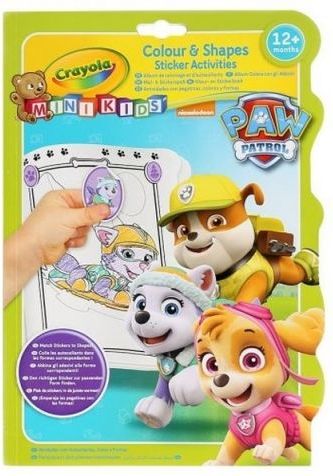 Crayola Albi Crayola Omalovánky se samolepkami Tlapková patrola - obrázek 1