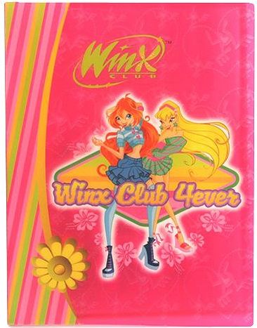 Winx Club Desky A4 , Desky na dokumenty A4 60 kapes WinX 4ever Bloom&Stella růžov - obrázek 1