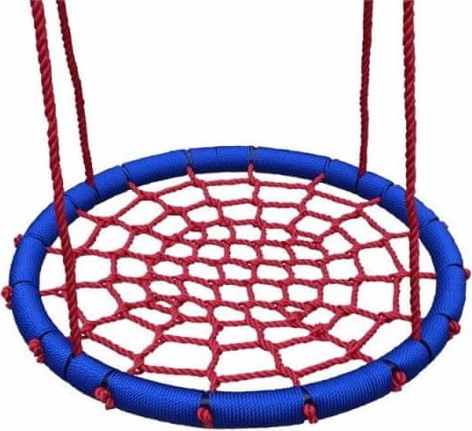 Houpací kruh průměr 100cm červeno-modrý - obrázek 1