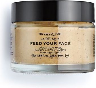 Makeup Revolution Vyhlazující a hydratační maska na obličej s vůní kakaového másla a ovesných vloček x Jake Jamie 50 ml - obrázek 1
