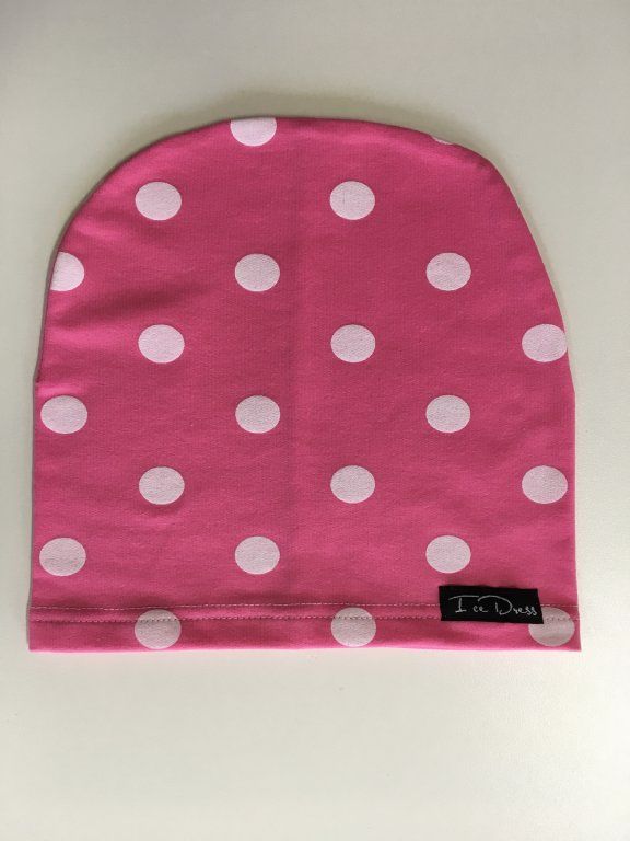 IceDress čepka Pink Dots Velikost: Dospělá (vel.4) obvod 54-59cm - obrázek 1