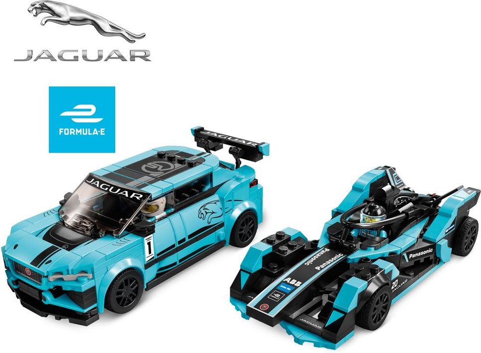 LEGO Speed Champions 76898 Formula E Panasonic Jaguar Racing GEN2 car & Jaguar I-PACE eTROPHY - obrázek 1