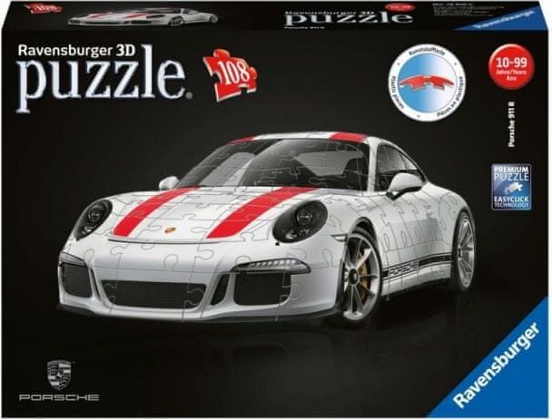 Ravensburger Porsche 911R; 3D, 108 dílků - obrázek 1