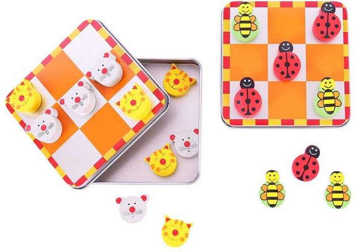 Bigjigs Toys Magnetické piškvorky zvířátka 1ks - obrázek 1