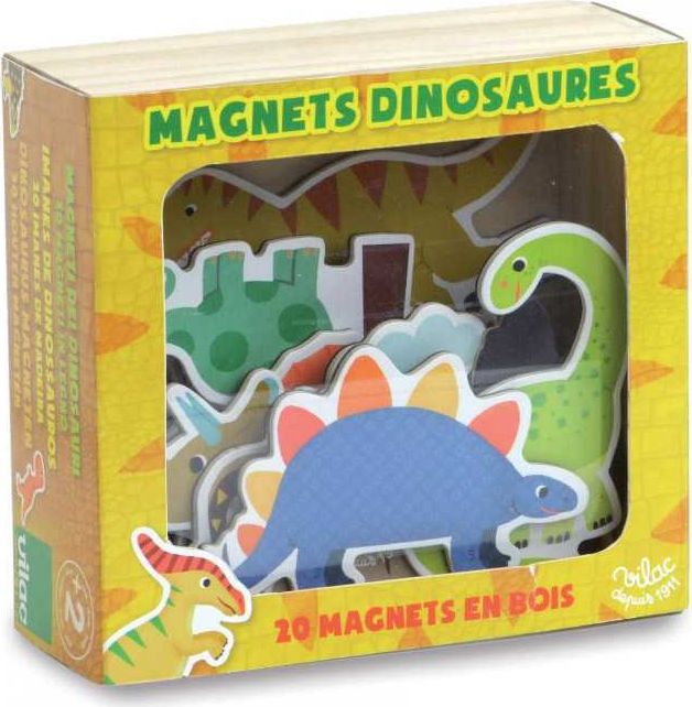 Vilac Dřevěné magnetky dinosauři 20ks - obrázek 2