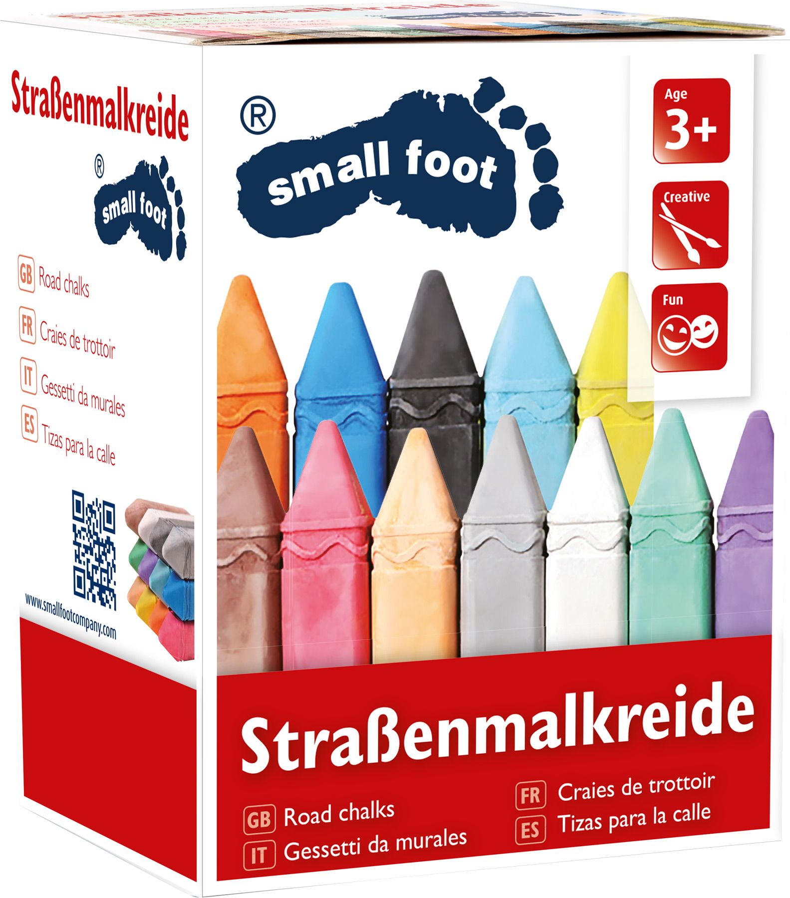 Small Foot Velké barevné křídy 12 ks - obrázek 2