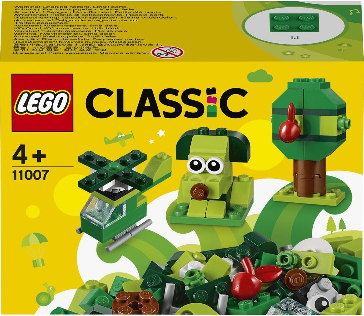LEGO Classic 11007 Zelené kreativní kostičky - obrázek 1