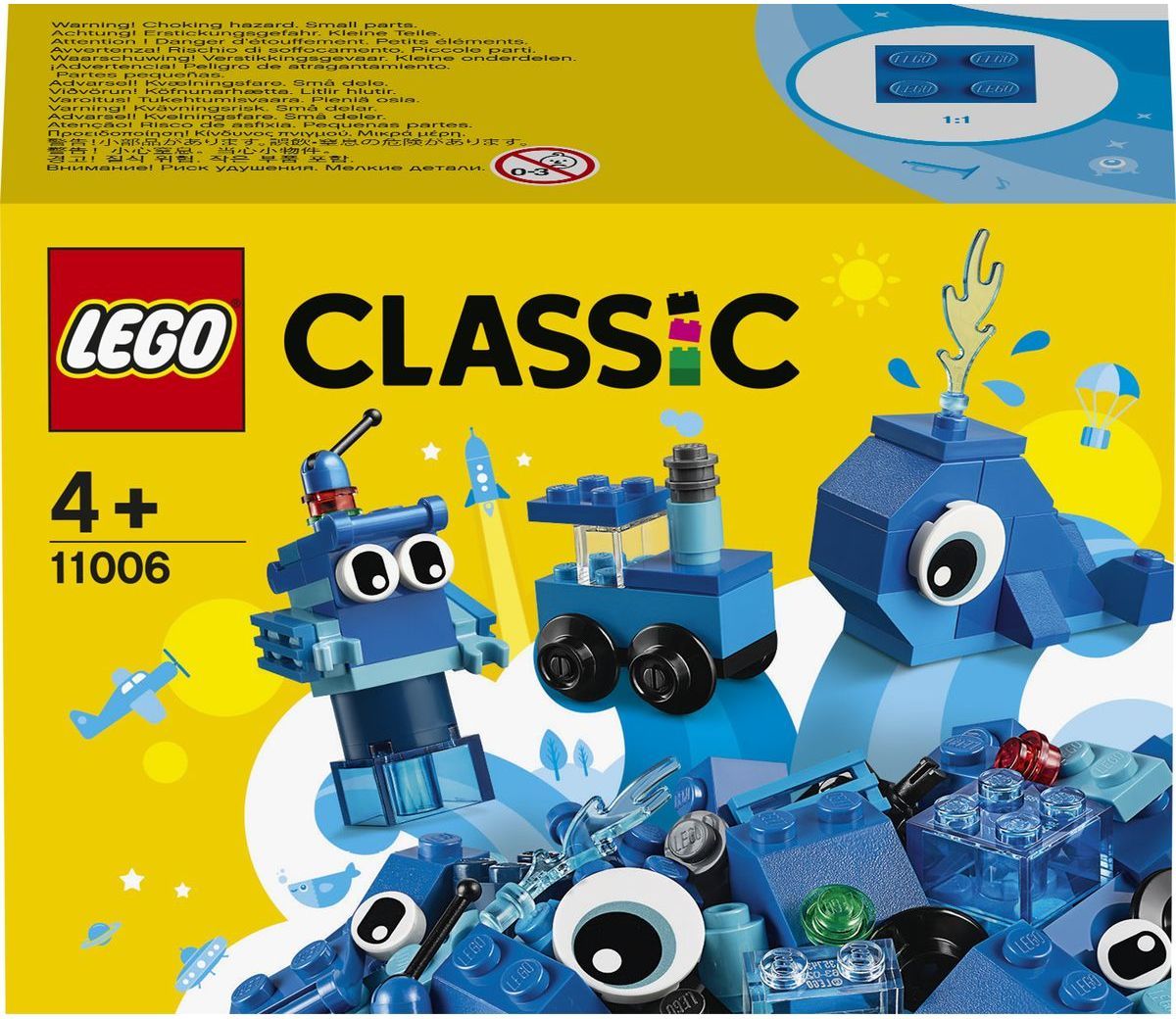 LEGO Classic 11006 Modré kreativní kostičky - obrázek 1