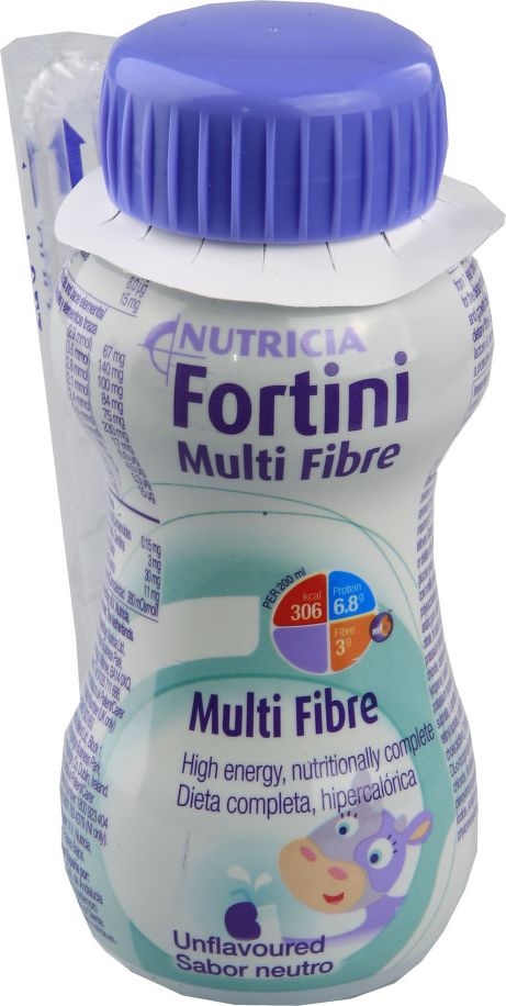 FORTINI PRO DĚTI S VLÁKNINOU, NEUTRAL POR SOL 1X200ML - obrázek 1