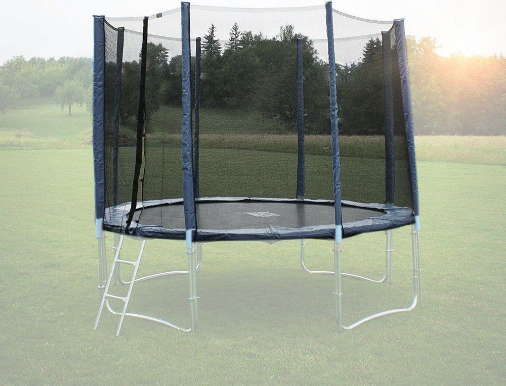 Goodjump Ochranná síť na trampolínu 400 cm - PVC - na 8 trubek- modrá - obrázek 1