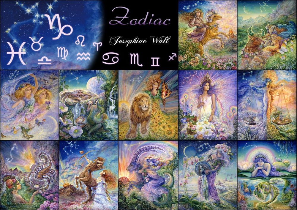 Grafika Puzzle 2000 dílků Zodiac Signs - obrázek 1