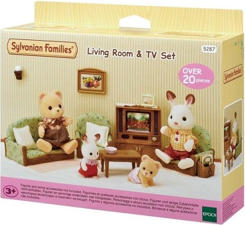 Sylvanian Families Set - obývací pokoj s televizí - obrázek 1