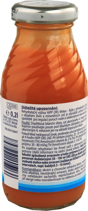 HiPP ORS 200 Mrkvovo-rýžový odvar 200ml - obrázek 2