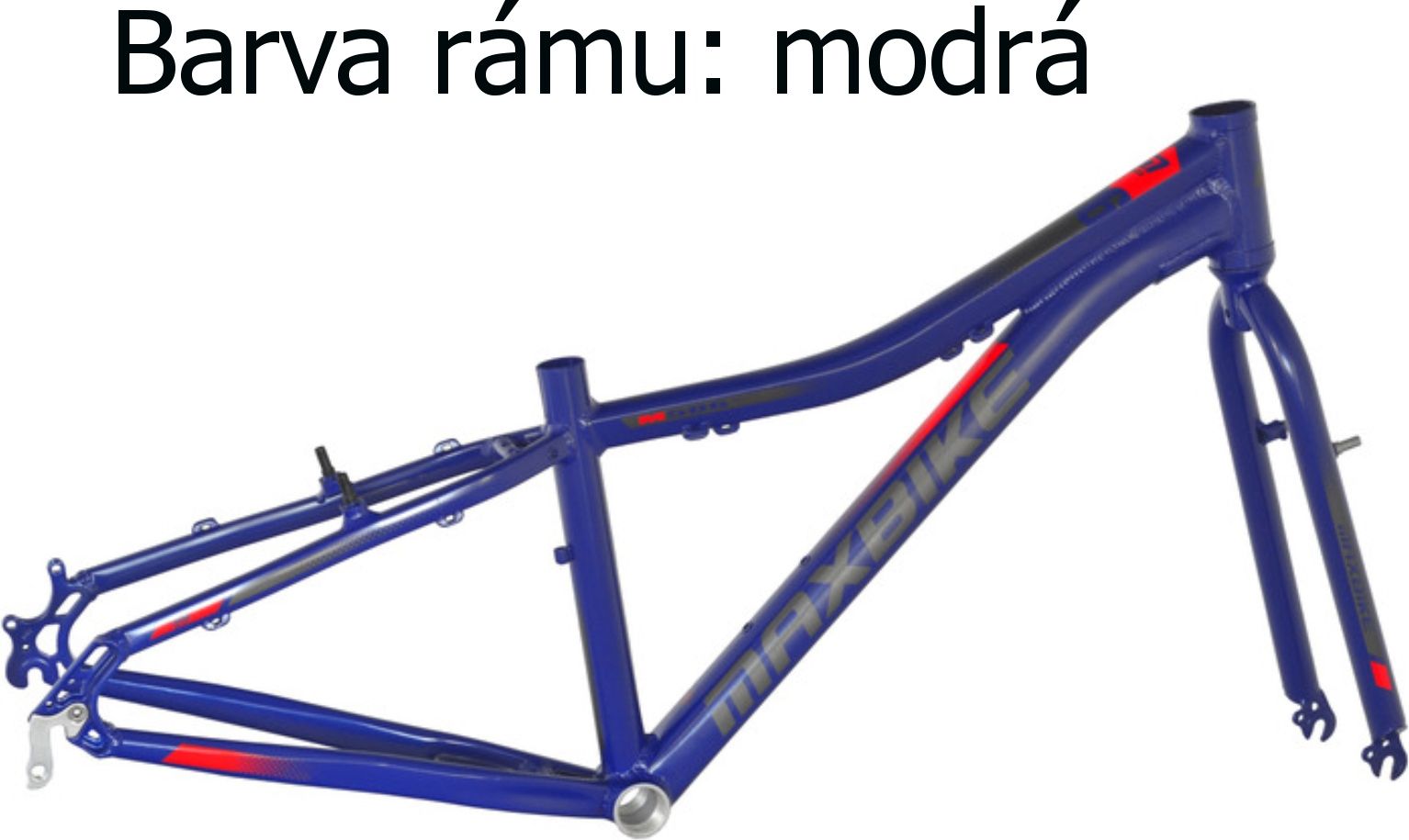 Dětské kolo MAXBIKE Nimba 26" modré - vel. rámu 13" - obrázek 2