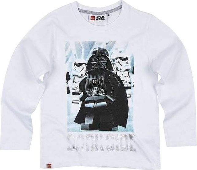 TVM Dětské tričko Lego Star Wars Darth Vader bavlna bílé Velikost: 140 (10 let) - obrázek 1