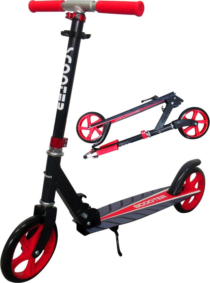 Velká skládací koloběžka Scooter R-sport - červená - obrázek 1