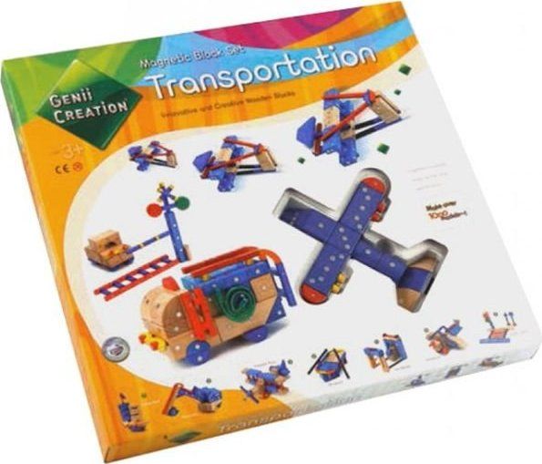 Magnetická stavebnice Genii Creation - Dopravní prostředky - obrázek 1