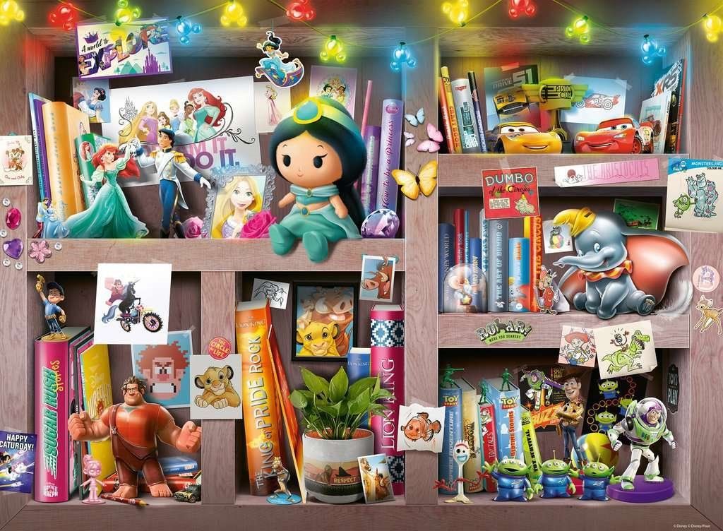 RAVENSBURGER Puzzle Knihovna Disney pohádek XXL 100 dílků - obrázek 1