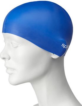 Plavecká čepice Speedo Plain Flat Silicone Junior modrá - obrázek 1