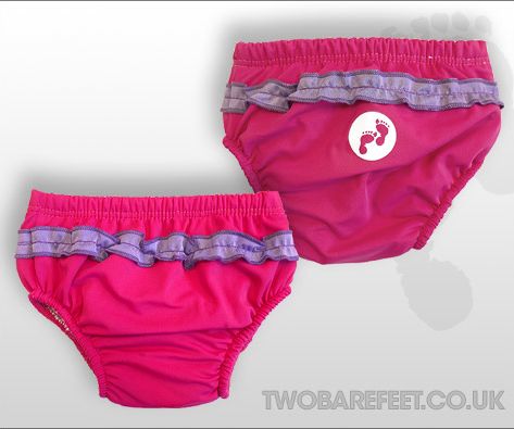 Kojenecké plavky Two Bare Feet malinové Velikosti L 18-24 měsíců - obrázek 3